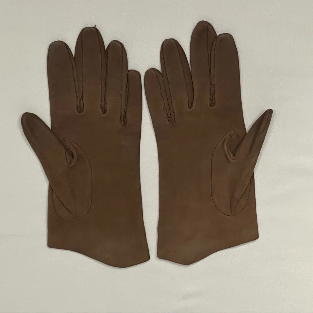 Vintage Gant Jonquet Brown Suede Driving Gloves